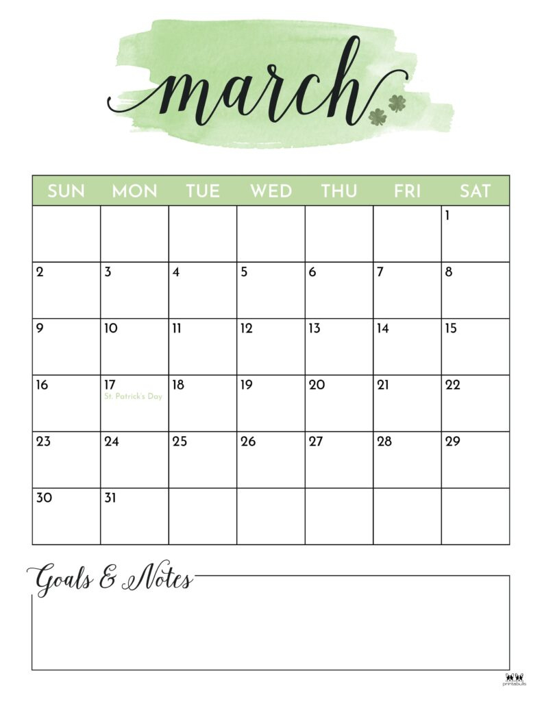 March 2025 Calendars - 107 Free Printables | Printabulls intended for Calendars 2025 | CalendarCrazePrint.Com