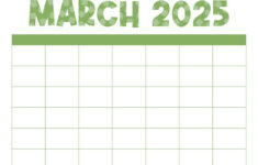 March 2025 Calendars – 107 Free Printables | Printabulls throughout  Calendars 2025 | CalendarCrazePrint.Com