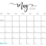 May 2025 Calendar   20 Cute & Free Printables | Saturdaygift Intended For May 2025 Calendar Free Printable  | CalendarCrazePrint.Com