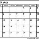 May 2025 Calendar Printable For 2025 May Calendar Printable Free  | CalendarCrazePrint.Com