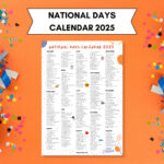 National Days Calendar Printable 2025 National Holidays Calendar For National Day Calendar 2025 Printable Free Download  | CalendarCrazePrint.Com