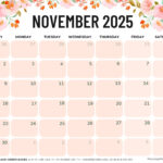 November 2025 Calendar (52 Free Pdf Printables) In  Calendars 2025 | CalendarCrazePrint.Com