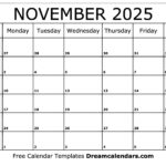 November 2025 Calendar   Free Printable With Holidays And Observances For  Calendars 2025 | CalendarCrazePrint.Com