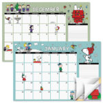 Peanuts® 2025–2026 Calendar Pad | Colorful Images Pertaining To  Calendars 2025 | CalendarCrazePrint.Com