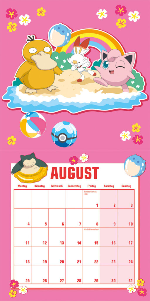 Pokémon 2025 In Free Printable Pokemon Calendar 2025 | CalendarCrazePrint.Com