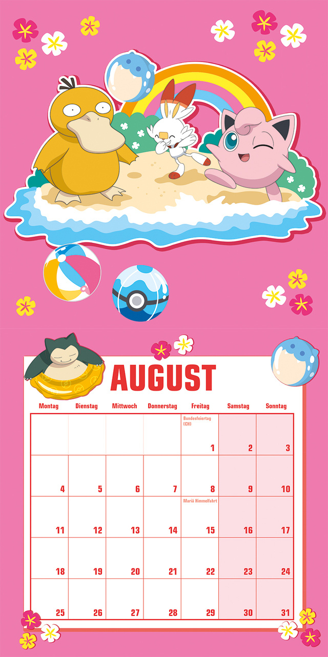 Pokémon 2025 in Free Printable Pokemon Calendar 2025 | CalendarCrazePrint.Com