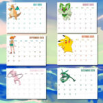 Pokemon Printable Calendar 2025, Gaming, Game, Game Room Decor With Regard To Pokemon Calendar 2025 Printable  | CalendarCrazePrint.Com