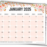 Printable Calendars For 2024 & 2025 (Free Pdfs) Regarding Free Printable Monthly Calendar 2024 And 2025  | CalendarCrazePrint.Com