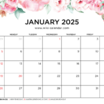 Printable January 2025 Calendar Templates With Holidays With Free Printable Calendar 2025 Wiki Calendar | CalendarCrazePrint.Com