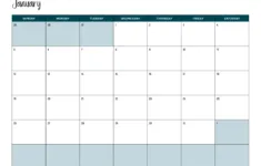 Printable January 2025 Calendars | Free Pdf Downloads with regard to 2025 Blank Monthly Calendar Printable  | CalendarCrazePrint.Com