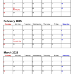 Quarterly Calendars 2025   Free Printable Pdf Templates In  Calendars 2025 | CalendarCrazePrint.Com