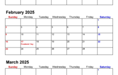 Quarterly Calendars 2025 – Free Printable Pdf Templates with Free Printable 4 Month Calendar 2025 | CalendarCrazePrint.Com