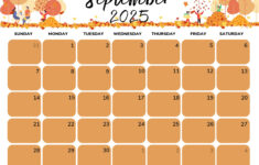 September 2025 Calendar (52 Free Pdf Printables) inside September 2025 Calendar Free Printable  | CalendarCrazePrint.Com