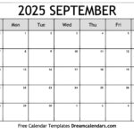 September 2025 Calendar   Free Printable With Holidays And Observances For September 2025 Free Printable Calendar | CalendarCrazePrint.Com