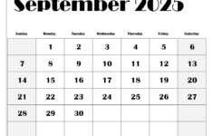September 2025 Calendar Printable Pdf Template With Holidays regarding Printable September 2025 Calendar  | CalendarCrazePrint.Com