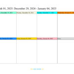 Weekly Calendar 2025 (Word, Excel, Pdf) Intended For  Calendars 2025 | CalendarCrazePrint.Com