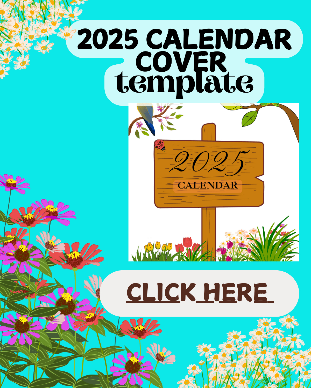 2025 Calendar Cover Template Designsmileowayz_20 - Raket.ph within 2025 Calendar Cover Printable | CalendarCrazePrint.Com