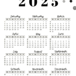 2025 Calendar Printable   18 Cute & Free 2025 Yearly Calendar With Printable Calendar For Year 2025 United States | CalendarCrazePrint.Com