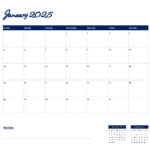 2025 Calendar Template   Excel | Google Sheets   Highfile Throughout  Calendars 2025 | CalendarCrazePrint.Com