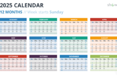 2025 Calendar Templates For Powerpoint & Google Slides with Google Calendar 2025 Printable Free | CalendarCrazePrint.Com