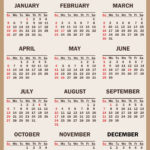 2025 Calendar With Holidays, Printable Free, Vertical, Beige Inside  Calendars 2025 | CalendarCrazePrint.Com