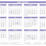 2025 Calendar With Holidays (Us Federal Holidays) Throughout 2025 Year Calendar With Holidays Printable | CalendarCrazePrint.Com