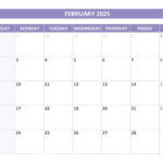 2025 Calendar With Week Numbers (Us And Iso Week Numbers) Throughout February Calendar 2025 Numbers Printable