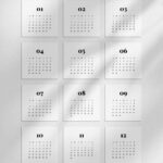 2025 Mini Calendar Printable Bujo Calendar 2025 4X4 3X3 2X2 Pdf + Jpg Within  Calendars 2025 | CalendarCrazePrint.Com