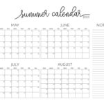 2025 Summer Calendars   27 Free Printables | Printabulls Inside  Calendars 2025 | CalendarCrazePrint.Com