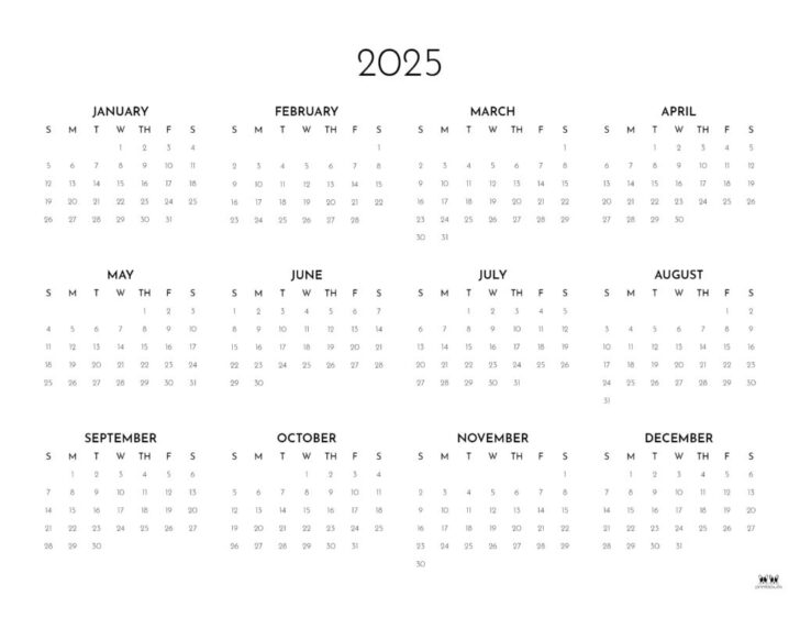 2025 Calendar Cover Printable | Calendars 2025