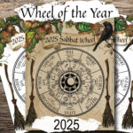 2025 Wheel Of The Year, Printable Northern Hemisphere, Wicca Witch Throughout Pagan Calendar 2025 Printable | CalendarCrazePrint.Com