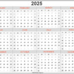 2025 Year Calendar | Yearly Printable Regarding  Calendars 2025 | CalendarCrazePrint.Com