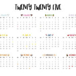 2025 Yearly Calendars   29 Free Printables | Printabulls For  Calendars 2025 | CalendarCrazePrint.Com