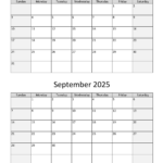 August And September 2025 Calendar | Wikidates With Printable Calendar July August September 2025  | CalendarCrazePrint.Com