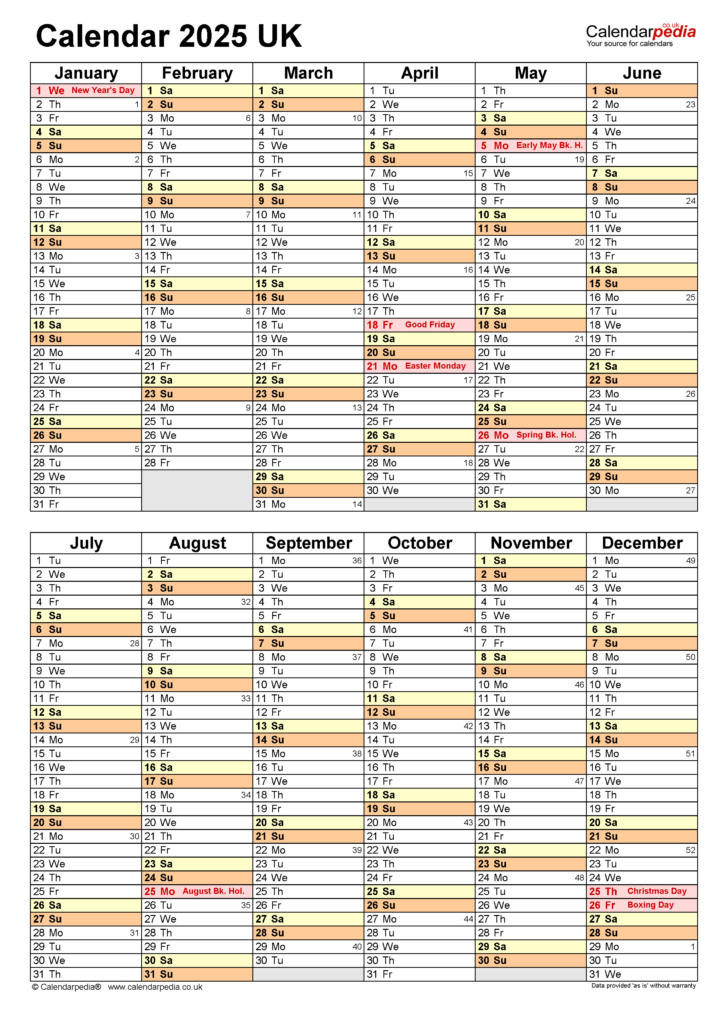 6 Month Printable Calendar 2025 | Calendars 2025