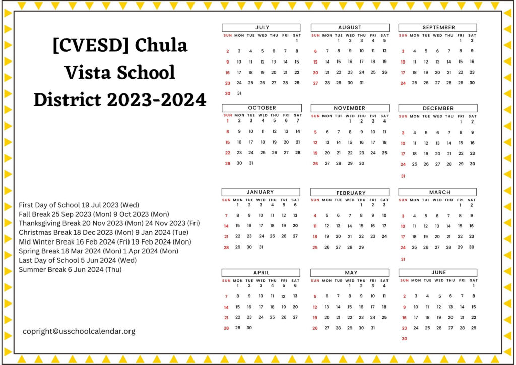 Chula Vista Calendar   Printable Lifestyle With  Calendars 2025 | CalendarCrazePrint.Com