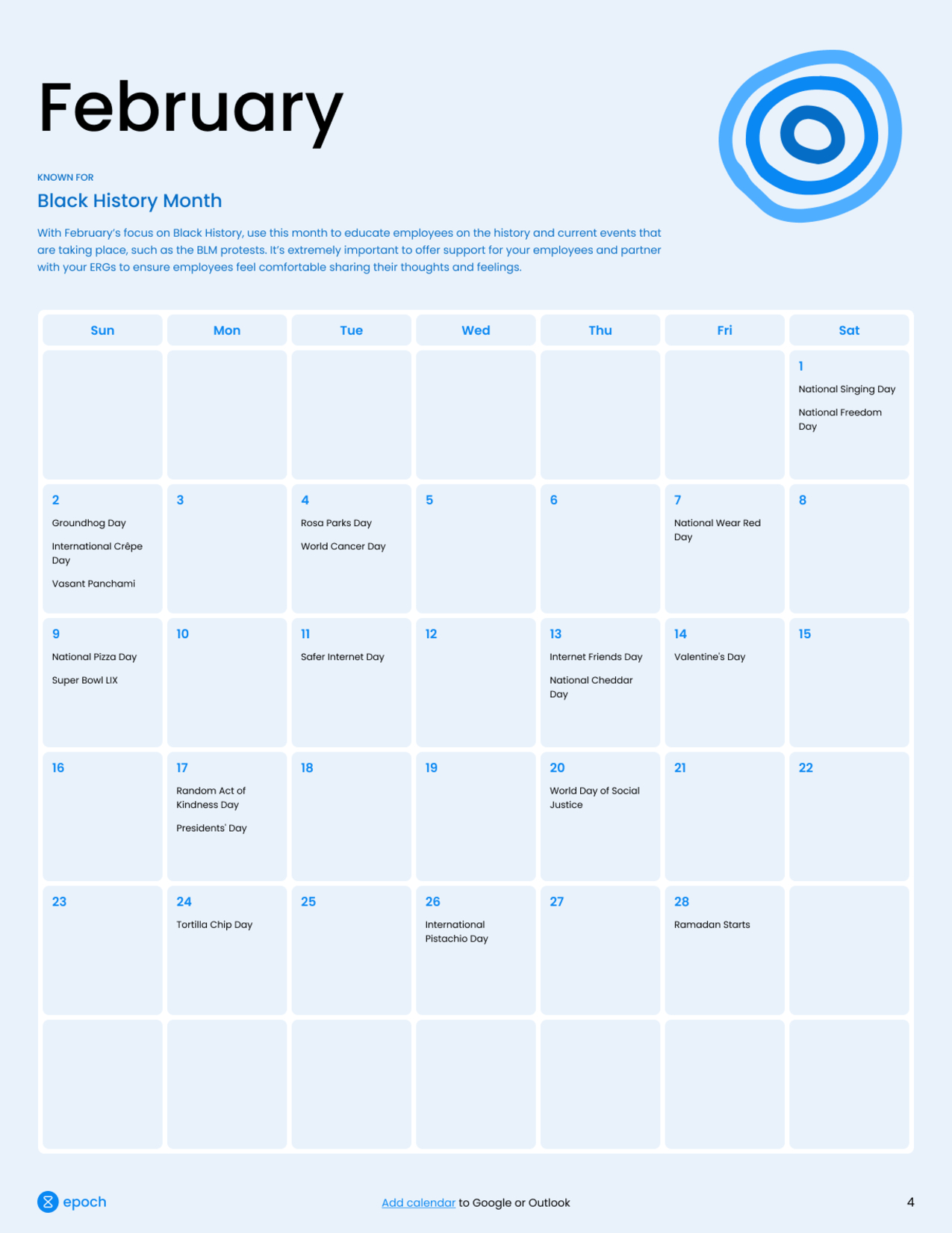 February 2025 Calendar Events