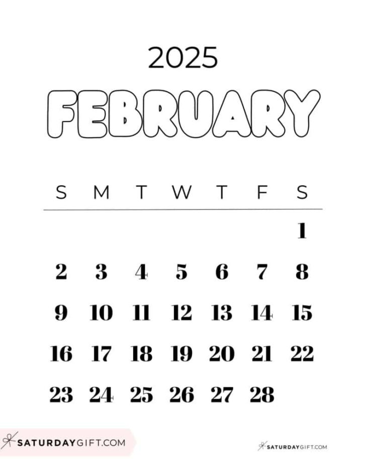 Show Me February 2025 Calendar