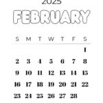 February 2025 Calendar   20 Cute & Free Printables | Saturdaygift Regarding Cute February Calendar 2025