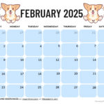 February 2025 Calendar (52 Free Pdf Printables) With Cute February 2025 Calendar Printable  | CalendarCrazePrint.Com