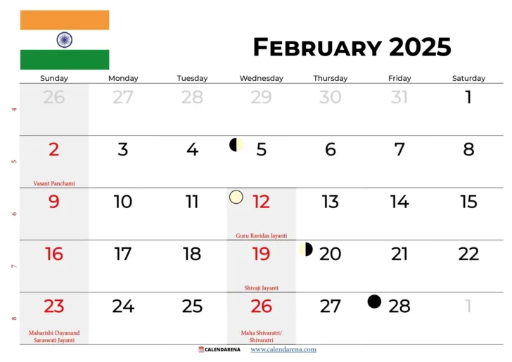 February 2025 Calendar Holiday