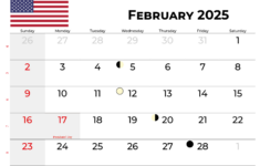 February 2025 Calendar With Holidays within February Calendar With Events 2025