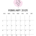 February 2025 Calendars   107 Free Printables | Printabulls In February 2025 Calendar Vertical Printable