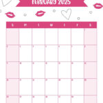 February 2025 Calendars   107 Free Printables | Printabulls Throughout February 2025 Calendar Vertical Printable