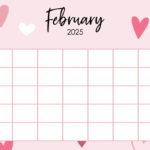 February 2025 Calendars   107 Free Printables | Printabulls With Cute February 2025 Calendar