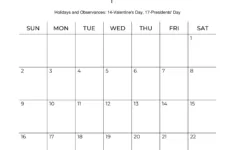 February 2025 Calendars – Free Printable & Fillable throughout Blank February Calendar 2025 Printable