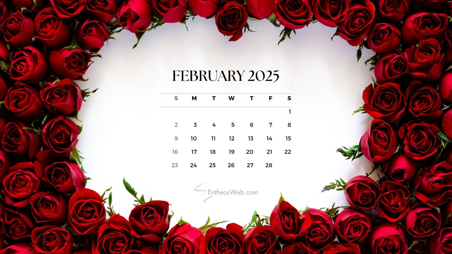 February 2025 Desktop Wallpaper Calendars | Entheosweb for February 2025 Calendar Desktop Wallpaper