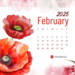 February 2025 Desktop Wallpaper Calendars | Entheosweb In February Calendar Wallpaper 2025