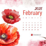 February 2025 Desktop Wallpaper Calendars | Entheosweb Intended For February Calendar 2025 Wallpaper