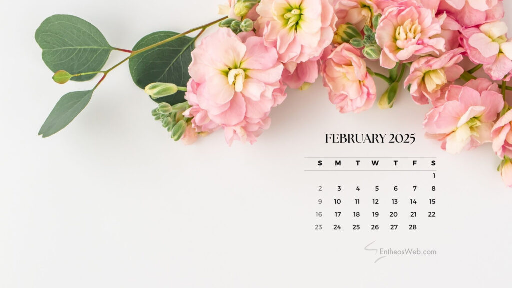 February 2025 Desktop Wallpaper Calendars | Entheosweb Regarding February Calendar Wallpaper 2025